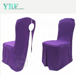 YRF Presidenza elegante viola Wedding copertura della sedia viola Sash