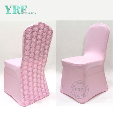Fodera per sedia da sposa fiore rosa rosa caldo fantasia YRF