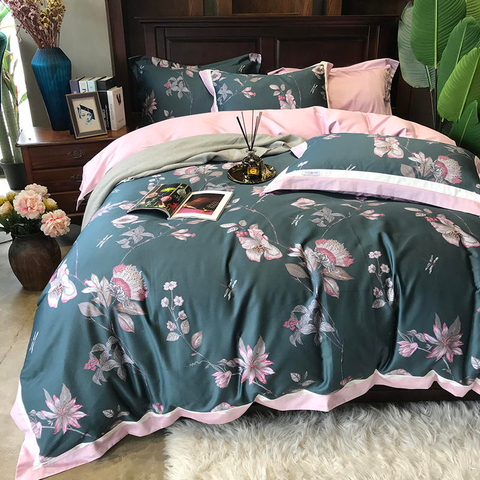 Set biancheria da letto di qualità in tessuto di cotone confortevole per lenzuolo matrimoniale