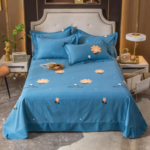 Set biancheria da letto in tessuto di cotone stampato a prezzi economici lenzuolo da letto in tessuto per la casa