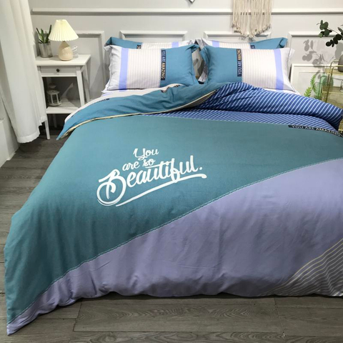 Tessuto di cotone per biancheria da letto all'ingrosso confortevole per set di lenzuola matrimoniali